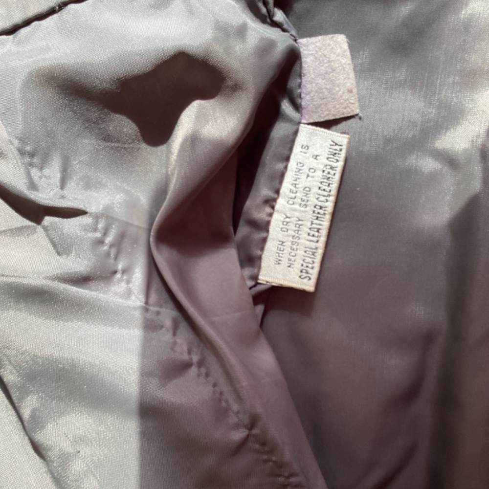 Vintage Berman's Gray Leather Jacket - Picture 5 of 7